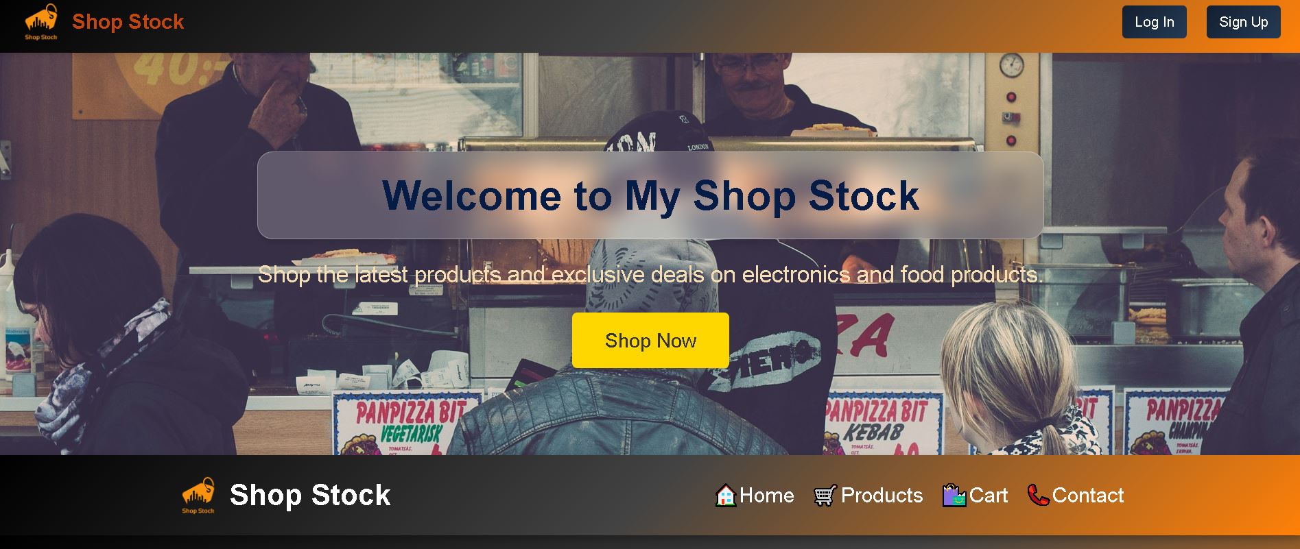Shopstockk Project Screenshot